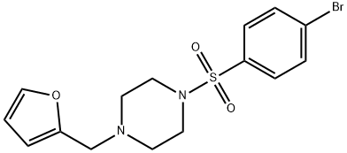 1-(4-bromophenyl)sulfonyl-4-(furan-2-ylmethyl)piperazine Structure