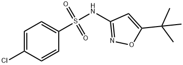 N-(5-tert-butyl-1,2-oxazol-3-yl)-4-chlorobenzenesulfonamide Structure