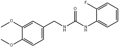 1-[(3,4-dimethoxyphenyl)methyl]-3-(2-fluorophenyl)urea Structure