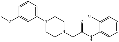 N-(2-chlorophenyl)-2-[4-(3-methoxyphenyl)piperazin-1-yl]acetamide Structure