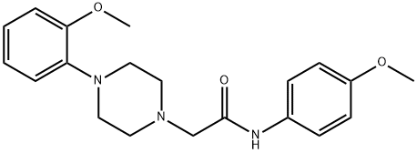 N-(4-methoxyphenyl)-2-[4-(2-methoxyphenyl)piperazin-1-yl]acetamide Struktur