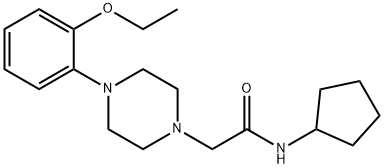 N-cyclopentyl-2-[4-(2-ethoxyphenyl)piperazin-1-yl]acetamide Structure