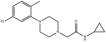 885427-97-4 2-[4-(5-chloro-2-methylphenyl)piperazin-1-yl]-N-cyclopropylacetamide