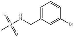 N-[(3-bromophenyl)methyl]methanesulfonamide 化学構造式