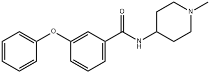 N-(1-methylpiperidin-4-yl)-3-phenoxybenzamide Struktur