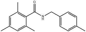 2,4,6-trimethyl-N-[(4-methylphenyl)methyl]benzamide Structure