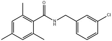 N-[(3-chlorophenyl)methyl]-2,4,6-trimethylbenzamide Structure