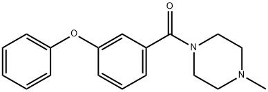 (4-methylpiperazin-1-yl)-(3-phenoxyphenyl)methanone Struktur