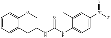 1-[2-(2-methoxyphenyl)ethyl]-3-(2-methyl-4-nitrophenyl)urea Structure