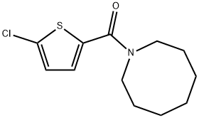 azocan-1-yl-(5-chlorothiophen-2-yl)methanone,886635-80-9,结构式