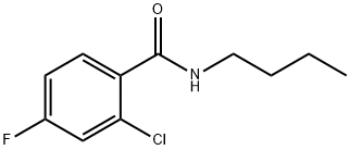 N-butyl-2-chloro-4-fluorobenzamide Structure