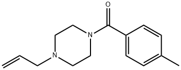 (4-methylphenyl)-(4-prop-2-enylpiperazin-1-yl)methanone 化学構造式