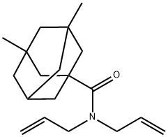 3,5-dimethyl-N,N-bis(prop-2-enyl)adamantane-1-carboxamide Structure