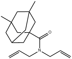 3,5-dimethyl-N,N-bis(prop-2-enyl)adamantane-1-carboxamide Struktur