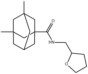 3,5-dimethyl-N-(oxolan-2-ylmethyl)adamantane-1-carboxamide Structure