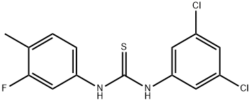 1-(3,5-dichlorophenyl)-3-(3-fluoro-4-methylphenyl)thiourea Struktur