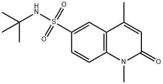 N-tert-butyl-1,4-dimethyl-2-oxoquinoline-6-sulfonamide Structure