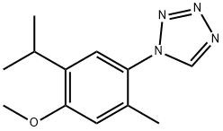 1-(4-methoxy-2-methyl-5-propan-2-ylphenyl)tetrazole Structure