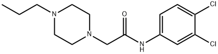 N-(3,4-dichlorophenyl)-2-(4-propylpiperazin-1-yl)acetamide 结构式