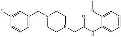 2-[4-[(3-fluorophenyl)methyl]piperazin-1-yl]-N-(2-methoxyphenyl)acetamide Structure