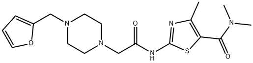 890294-51-6 2-[[2-[4-(furan-2-ylmethyl)piperazin-1-yl]acetyl]amino]-N,N,4-trimethyl-1,3-thiazole-5-carboxamide