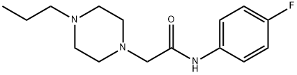 N-(4-fluorophenyl)-2-(4-propylpiperazin-1-yl)acetamide Struktur