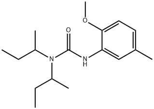 1,1-di(butan-2-yl)-3-(2-methoxy-5-methylphenyl)urea 结构式