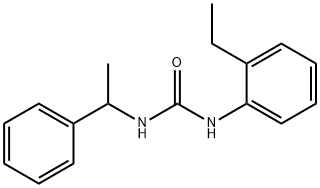 1-(2-ethylphenyl)-3-(1-phenylethyl)urea Structure