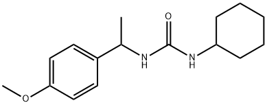 1-cyclohexyl-3-[1-(4-methoxyphenyl)ethyl]urea Structure