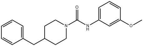 4-benzyl-N-(3-methoxyphenyl)piperidine-1-carboxamide Struktur