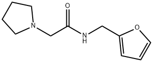 N-(furan-2-ylmethyl)-2-pyrrolidin-1-ylacetamide Structure