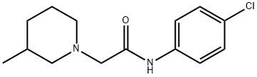 N-(4-chlorophenyl)-2-(3-methylpiperidin-1-yl)acetamide Structure