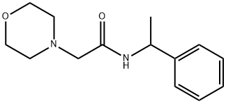 2-morpholin-4-yl-N-(1-phenylethyl)acetamide Struktur
