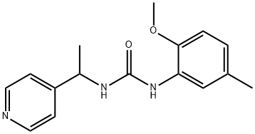 1-(2-methoxy-5-methylphenyl)-3-(1-pyridin-4-ylethyl)urea|