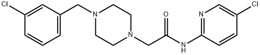 2-[4-[(3-chlorophenyl)methyl]piperazin-1-yl]-N-(5-chloropyridin-2-yl)acetamide|