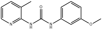 1-(3-methoxyphenyl)-3-(3-methylpyridin-2-yl)urea 化学構造式