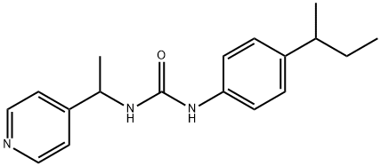 1-(4-butan-2-ylphenyl)-3-(1-pyridin-4-ylethyl)urea,893173-65-4,结构式