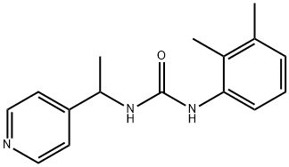 1-(2,3-dimethylphenyl)-3-(1-pyridin-4-ylethyl)urea 结构式