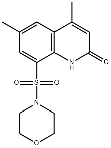 4,6-dimethyl-8-morpholin-4-ylsulfonyl-1H-quinolin-2-one Structure