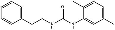 1-(2,5-dimethylphenyl)-3-(2-phenylethyl)urea 化学構造式