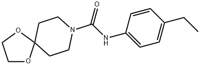 N-(4-ethylphenyl)-1,4-dioxa-8-azaspiro[4.5]decane-8-carboxamide Structure