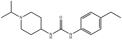 1-(4-ethylphenyl)-3-(1-propan-2-ylpiperidin-4-yl)urea Structure