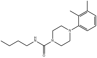 N-butyl-4-(2,3-dimethylphenyl)piperazine-1-carboxamide 结构式