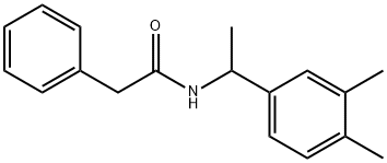 N-[1-(3,4-dimethylphenyl)ethyl]-2-phenylacetamide,894375-55-4,结构式