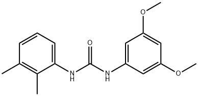 1-(3,5-dimethoxyphenyl)-3-(2,3-dimethylphenyl)urea,894399-40-7,结构式