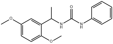 1-[1-(2,5-dimethoxyphenyl)ethyl]-3-phenylurea Structure