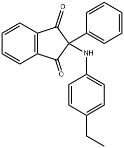 2-(4-ethylanilino)-2-phenylindene-1,3-dione Structure