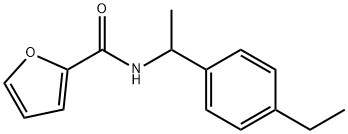 N-[1-(4-ethylphenyl)ethyl]furan-2-carboxamide Structure