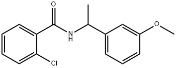 2-chloro-N-[1-(3-methoxyphenyl)ethyl]benzamide Struktur
