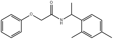 N-[1-(2,4-dimethylphenyl)ethyl]-2-phenoxyacetamide Structure